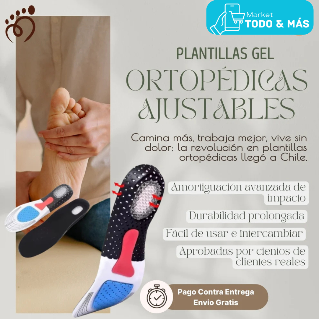 Plantillas Gel Ortopedicas Ajustables - Heathly Foot