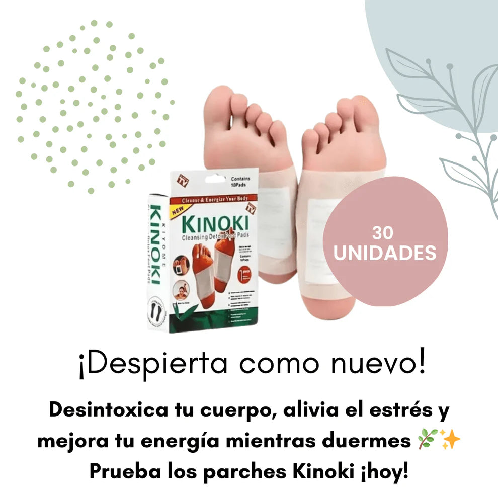 👣🌿100 Parches para pies Kinoki - Alivia Dolores y Desintoxica (100 parches) 🌿👣
