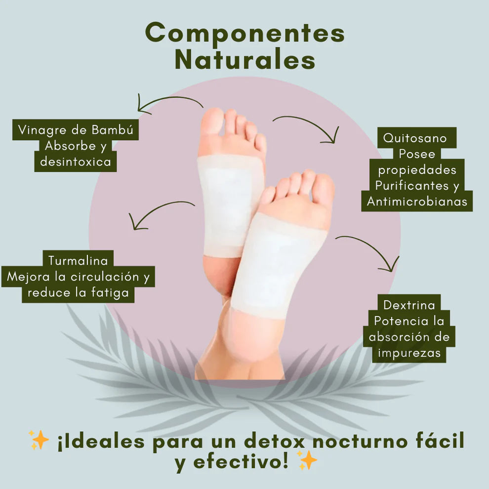 👣🌿100 Parches para pies Kinoki - Alivia Dolores y Desintoxica (100 parches) 🌿👣