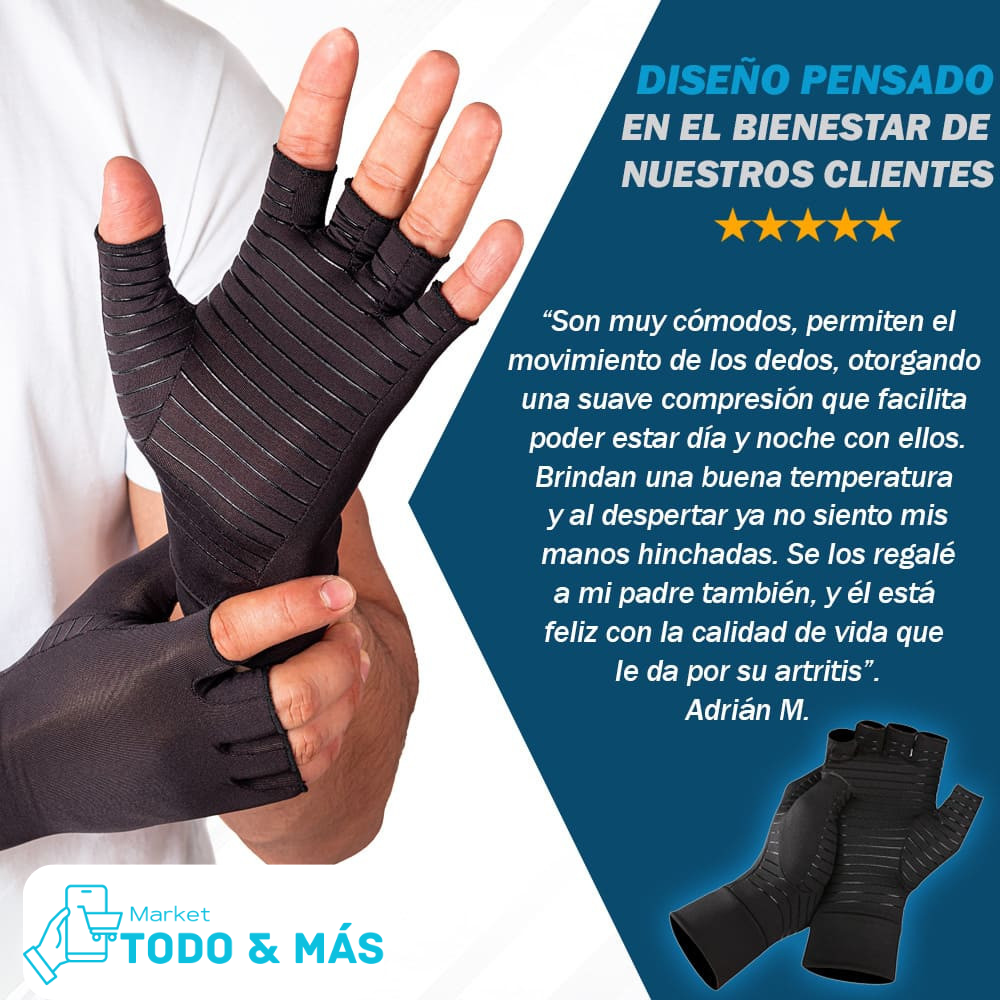 🛡️🧤Par de Guantes de Compresión Suave de Cobre ArtrixCompression™🧤🛡️¡Los más vendidos de Chile!