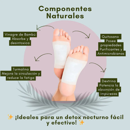 👣🌿100 Parches para pies Kinoki - Alivia Dolores y Desintoxica (100 parches) 🌿👣