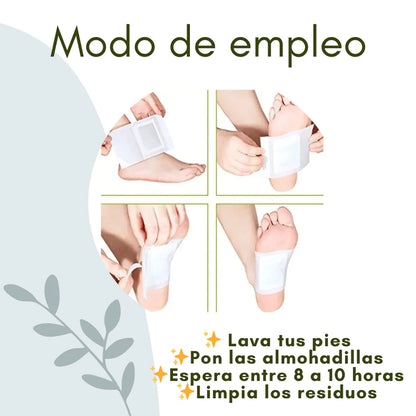 👣🌿100 Parches para pies Kinoki - Alivia Dolores y Desintoxica (100 parches) 🌿👣